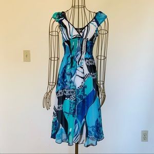 Estam Floral Abstract Print Dress